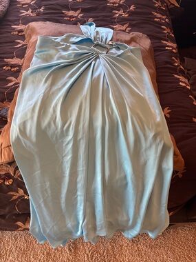 Ramy Brook Light Blue Halter Maxi Dress